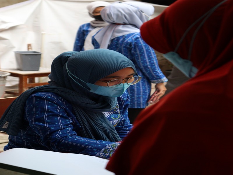 Foto Kegiatan Vaksin Covid-19 SMK Muhammadiyah 3 Tangerang Selatan