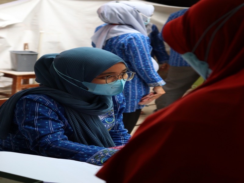 Foto Kegiatan Vaksin Covid-19 SMK Muhammadiyah 3 Tangerang Selatan