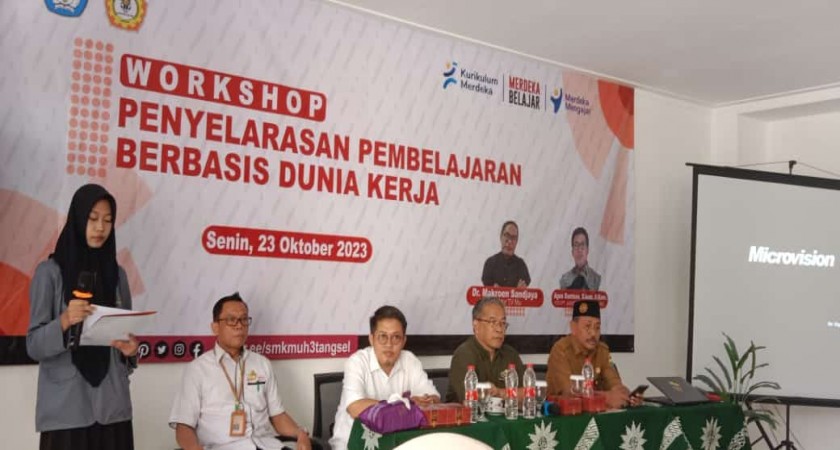 SMK Muhammadiyah 3 Tangsel Gandeng TV Muhammadiyah dan PT Jagad Rancang Nusantara Gelar Workshop Penyelarasan Pembelajaran Berbasis Dunia Kerja
